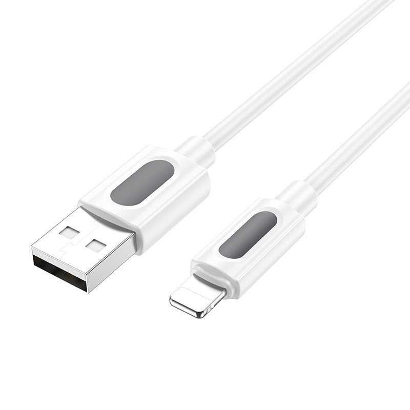 Дата кабель Borofone BX114 Structure USB to Lightning 2.4A (1m) - Зображення 3