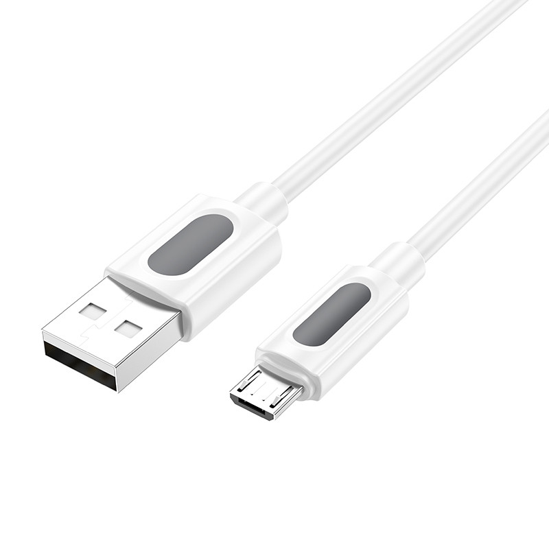 Дата кабель Borofone BX114 Structure USB to MicroUSB 2.4A (1m) - Зображення 3
