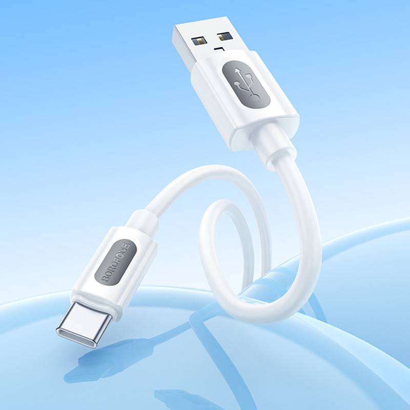 Дата кабель Borofone BX114 Structure USB to Type-C 3A (1m) - Зображення 4