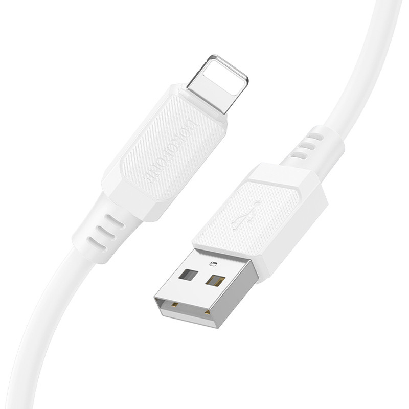 Дата кабель Borofone BX115 Lotto USB to Lightning 2.4A (1m) - Зображення 3