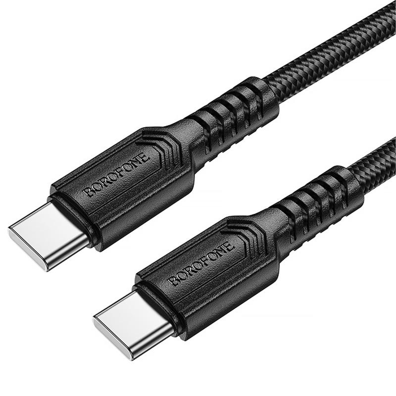 Дата кабель Borofone BX116 Certain Type-C to Type-C 60W (1m) - Зображення 2