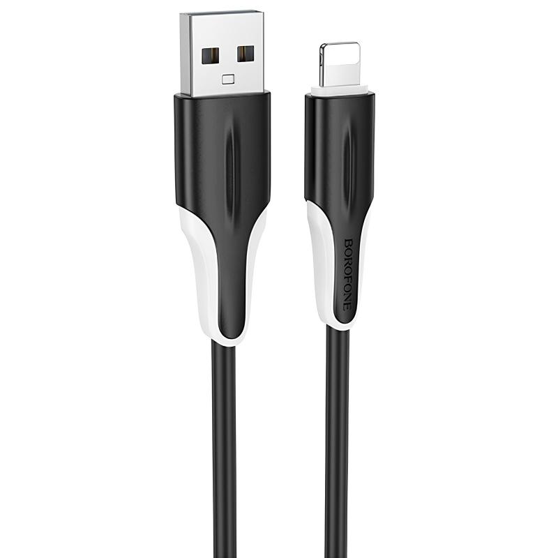 Дата кабель Borofone BX119 New USB to Lightning 2.4A (1m)