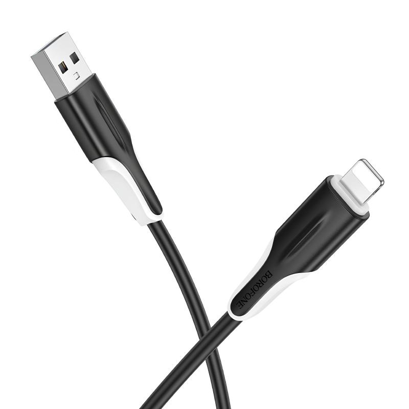 Дата кабель Borofone BX119 New USB to Lightning 2.4A (1m) - Зображення 2