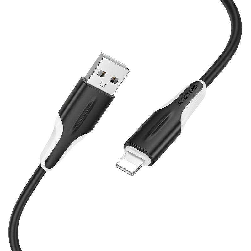 Дата кабель Borofone BX119 New USB to Lightning 2.4A (1m) - Зображення 3