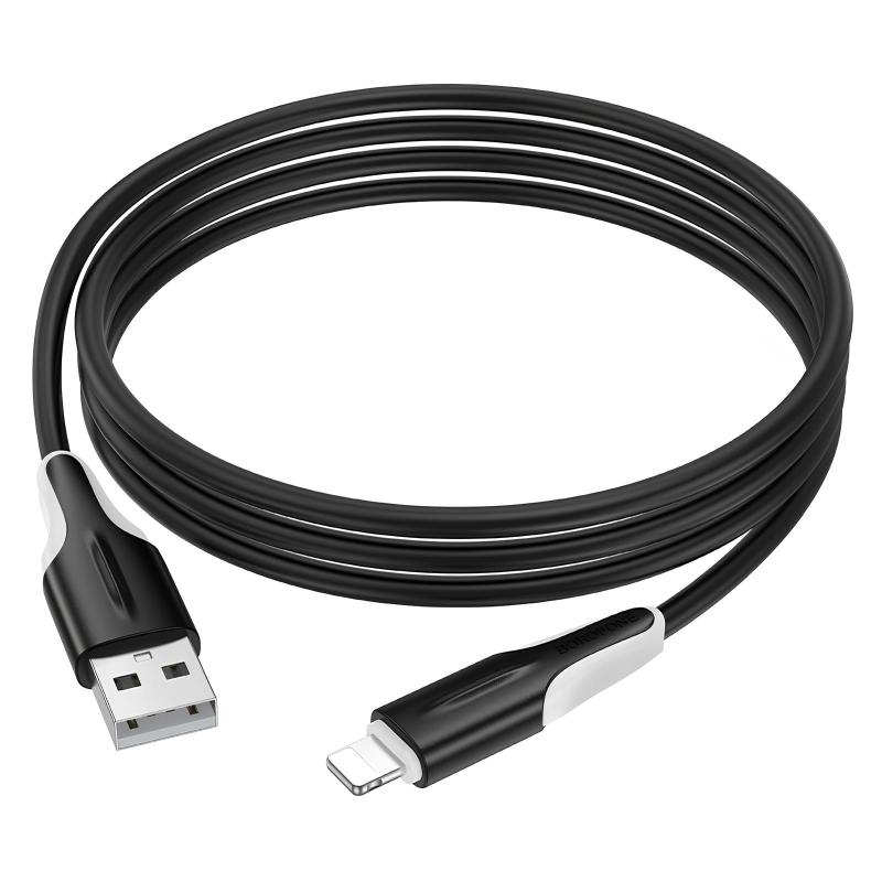 Дата кабель Borofone BX119 New USB to Lightning 2.4A (1m) - Зображення 4