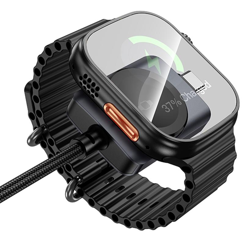 Дата кабель Hoco CW66 2in1 Type-C to iWatch/Type-C PD100W (1.2m) - Зображення 3