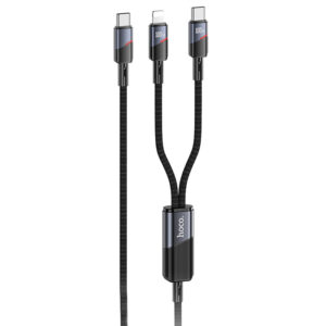 Дата кабель Hoco U139 Type-C to Lightning/Type-C 100W (1.2m)
