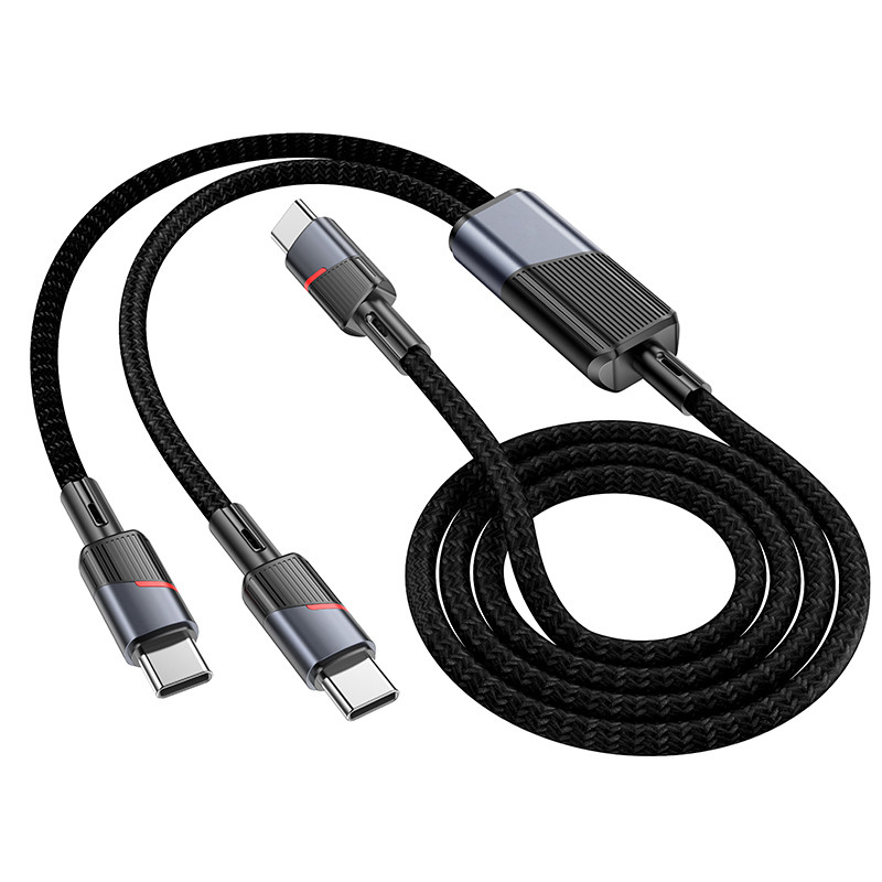 Дата кабель Hoco U139 Type-C to Type-C/Type-C 100W (1.2m) - Зображення 3