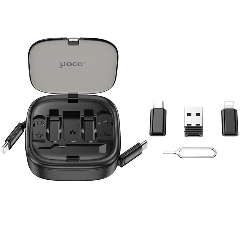 Дата кабель Hoco U140 with cable set 5in1 60W (0.95m) - Зображення 5