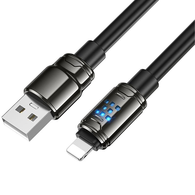 Дата кабель Hoco U143 Joy USB to Lightning 2.4A (1.2m) - Зображення 4