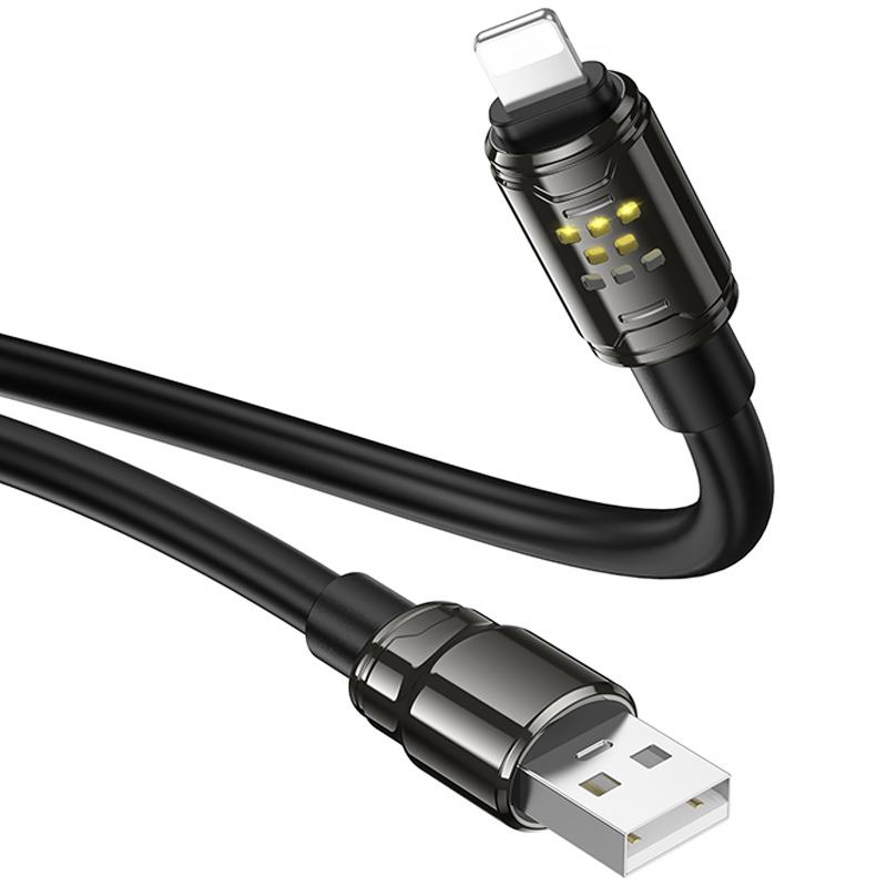 Дата кабель Hoco U143 Joy USB to Lightning 2.4A (1.2m) - Зображення 5