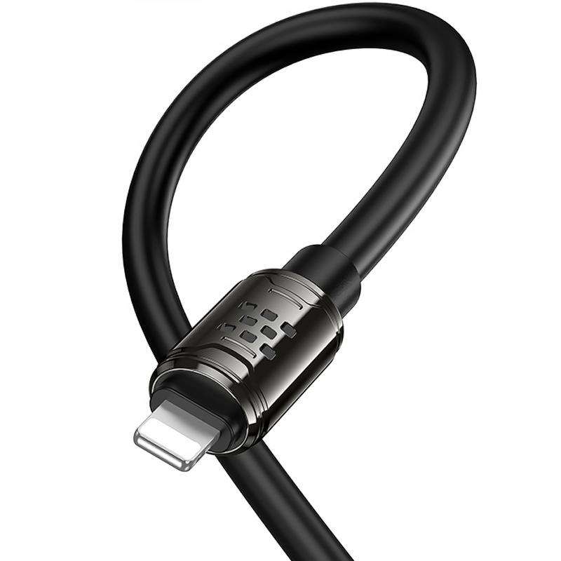 Дата кабель Hoco U143 Joy USB to Lightning 2.4A (1.2m) - Зображення 6