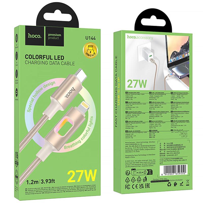 Дата кабель Hoco U144 New Type-C to Lightning 27W (1.2m) - Зображення 2