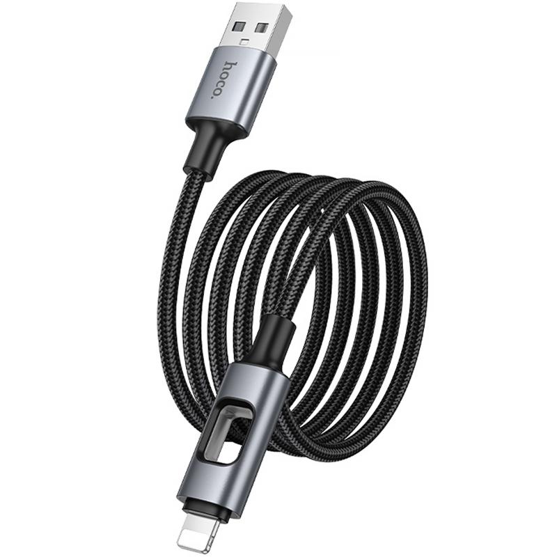 Дата кабель Hoco U144 New USB to Lightning 2.4A (1.2m) - Зображення 5