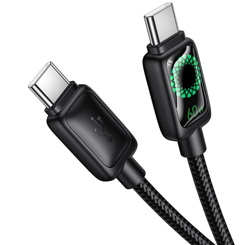 Дата кабель Hoco U146 Mundo Type-C to Type-C 60W (1.2m) - Зображення 3