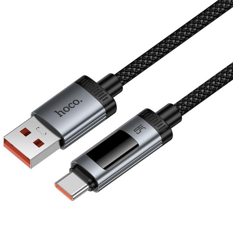 Дата кабель Hoco U148 Lord with display USB to Type-C 100W (1.2m) - Зображення 3