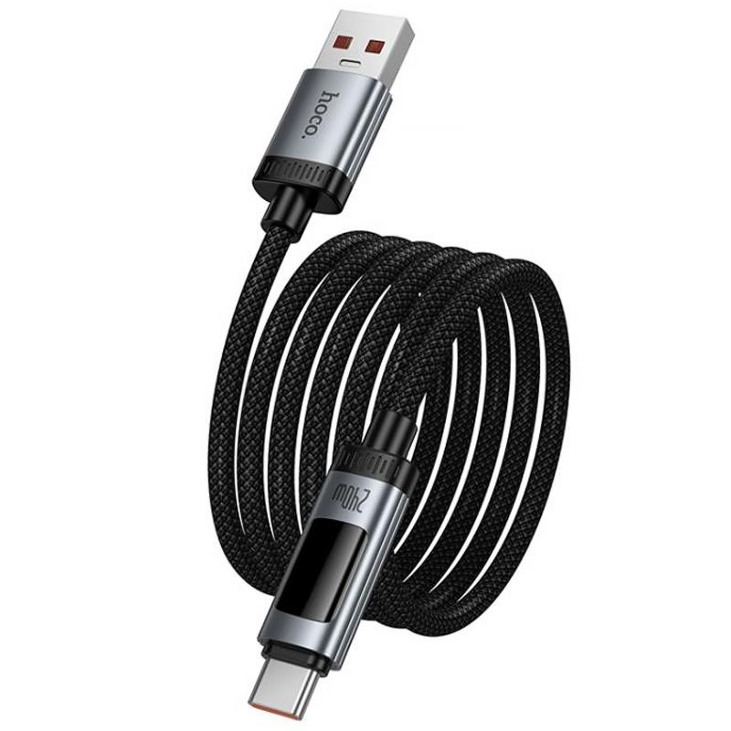 Дата кабель Hoco U148 Lord with display USB to Type-C 100W (1.2m) - Зображення 6