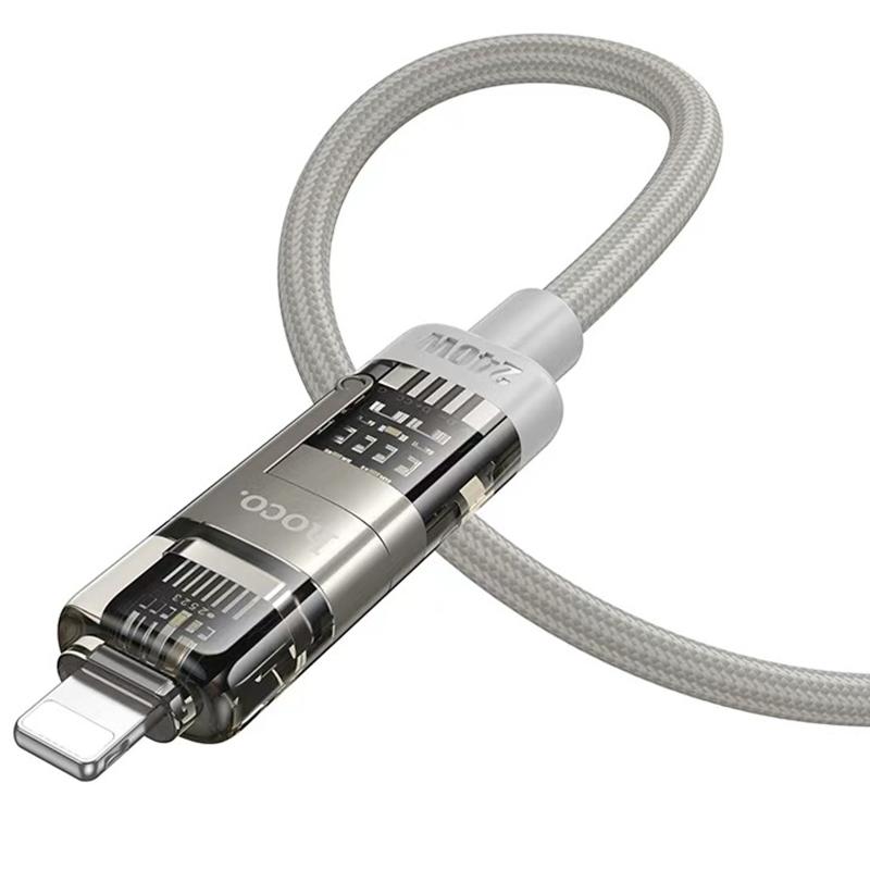 Дата кабель Hoco U151 Goldsmith 4in1 Type-C to USB/Type-C to Lightning 240W (1.2m) - Зображення 3