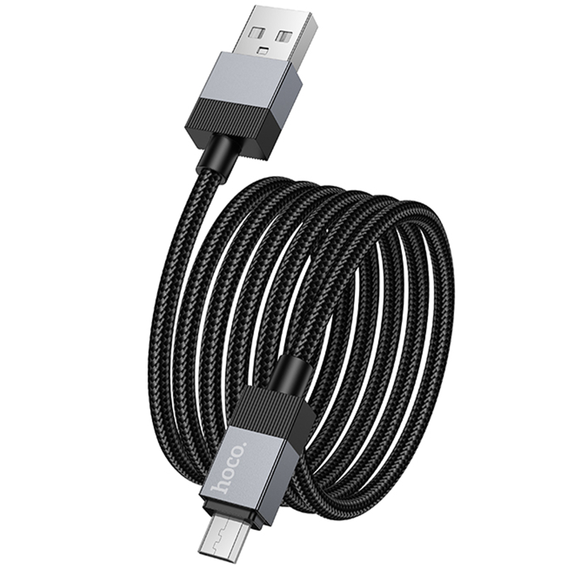 Дата кабель Hoco X110 Honorific USB to MicroUSB 2.4A (1m) - Зображення 3