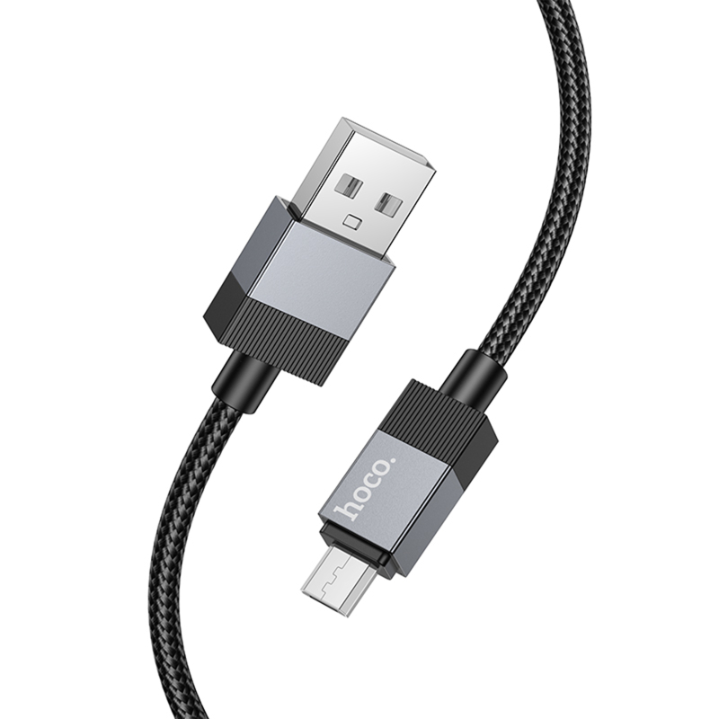 Дата кабель Hoco X110 Honorific USB to MicroUSB 2.4A (1m) - Зображення 4