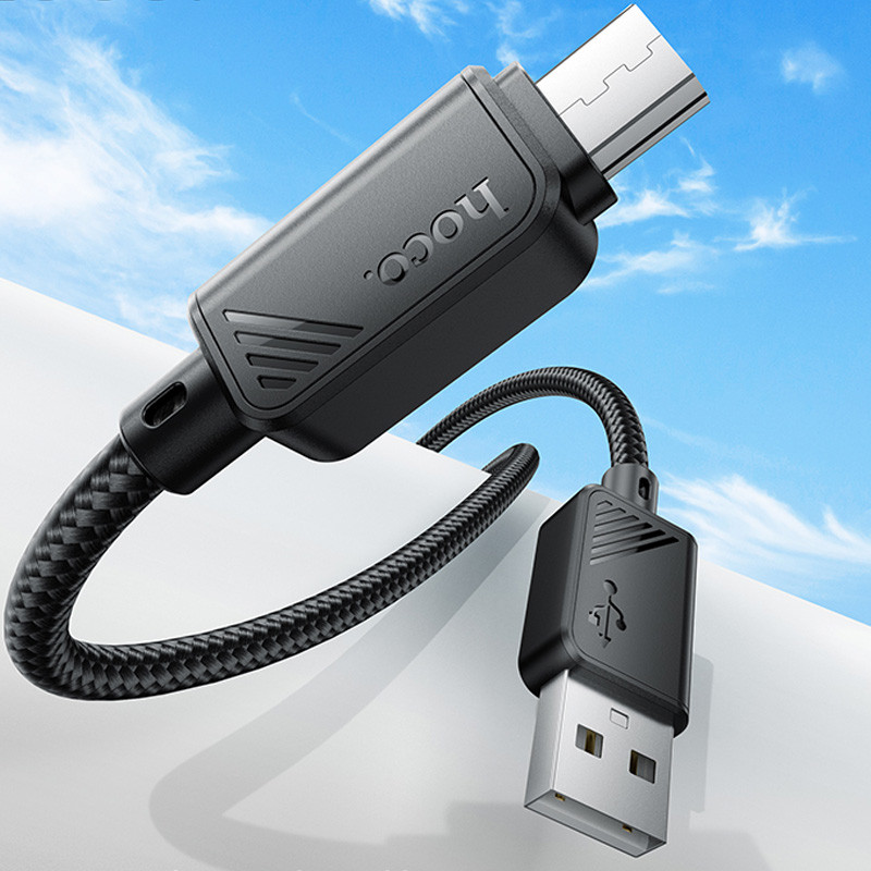 Дата кабель Hoco X113 Beneficio USB to MicroUSB (1m) - Зображення 2
