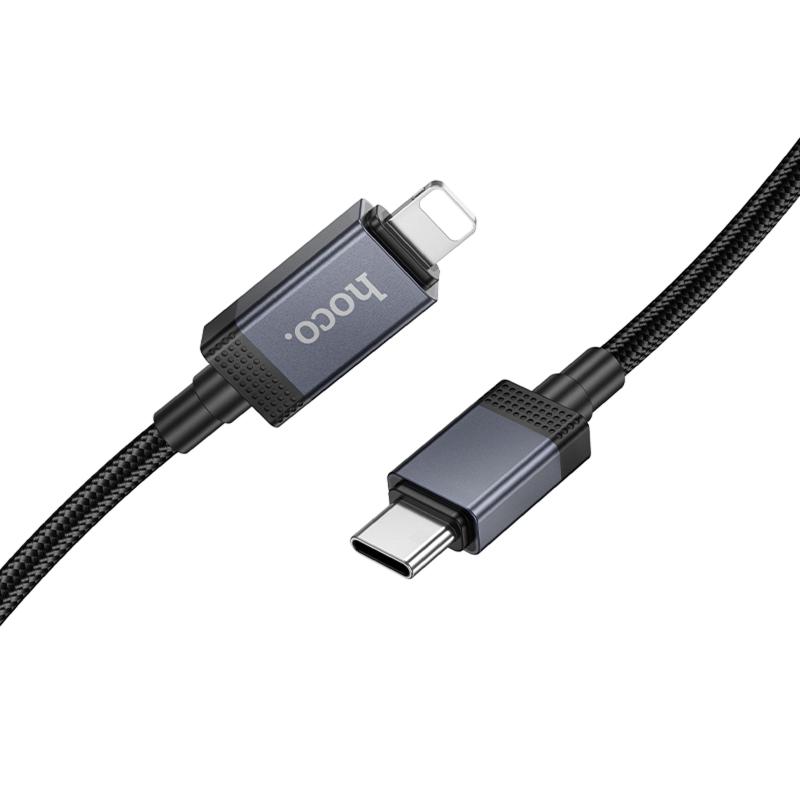 Дата кабель Hoco X118 Generous with display Type-C to Lightning 27W (1m) - Зображення 3