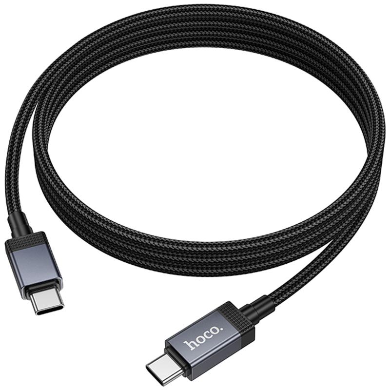Дата кабель Hoco X118 Generous with display Type-C to Type-C 60W (1m) - Зображення 4