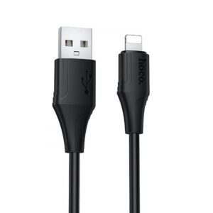 Дата кабель Hoco X124 Bien silicone USB to Lightning 2.4A (1m)