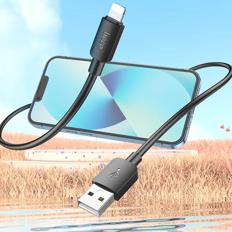 Дата кабель Hoco X96 Hyper USB to Lightning 12W (0.25m) - Зображення 5