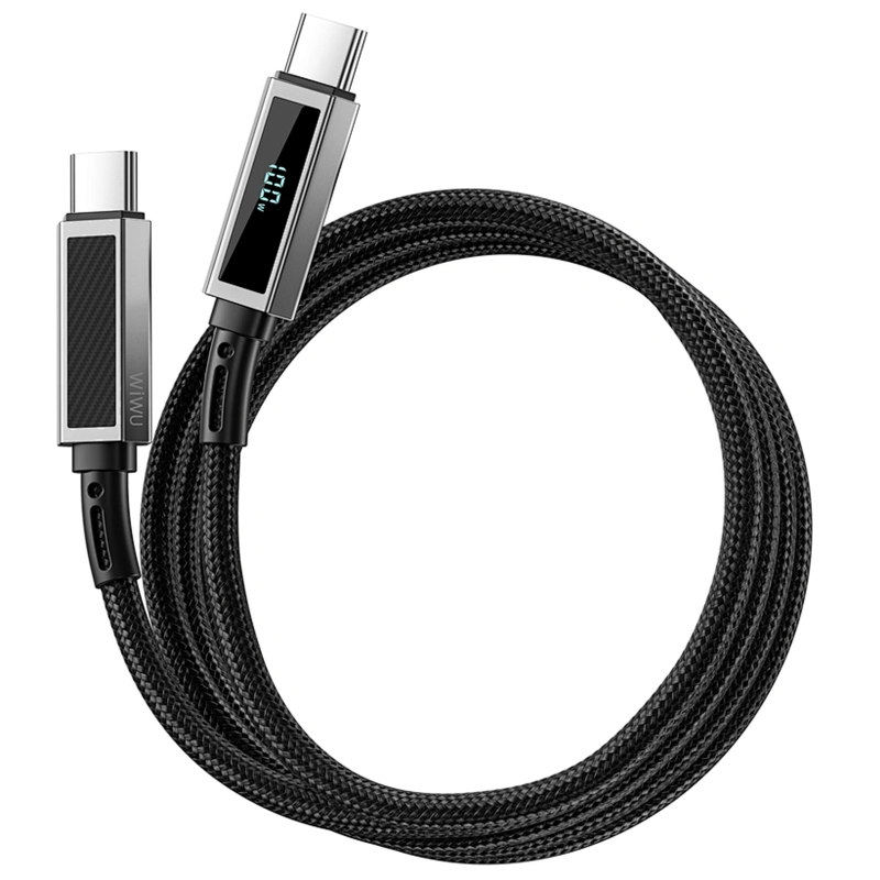Дата кабель WIWU C079 Warriors Type-C to Type-C 100W (1.2m) - Зображення 5