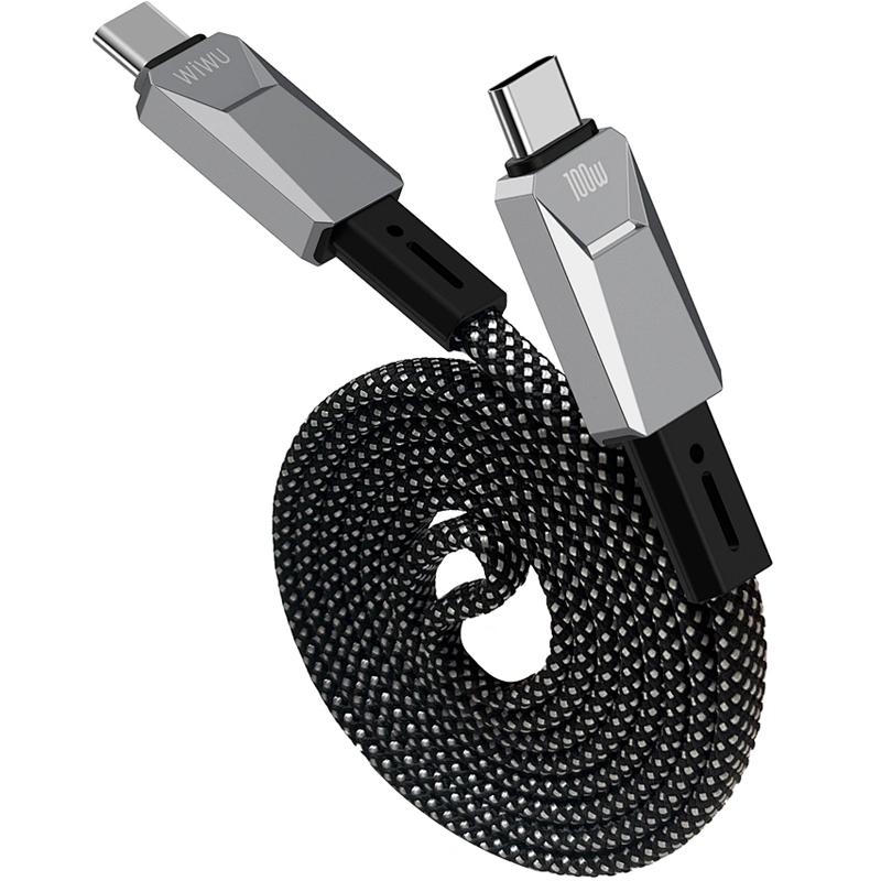 Дата кабель WIWU C078 Type-C to Type-C 100W (1m) - Зображення 2