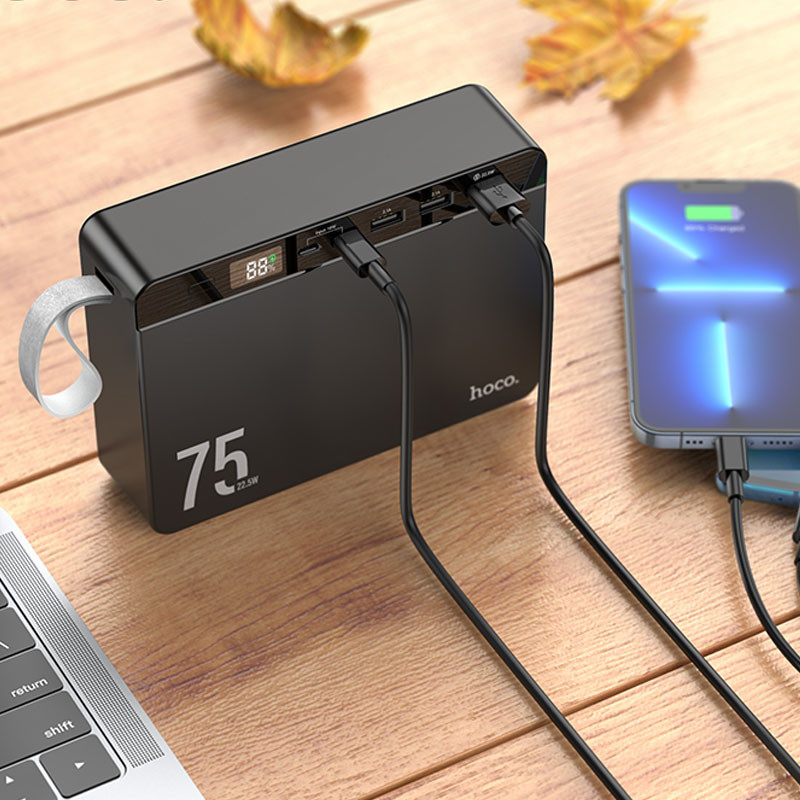 Повербанк Power Bank Hoco J94 Overlord 22.5W 75000 mAh - Зображення 4