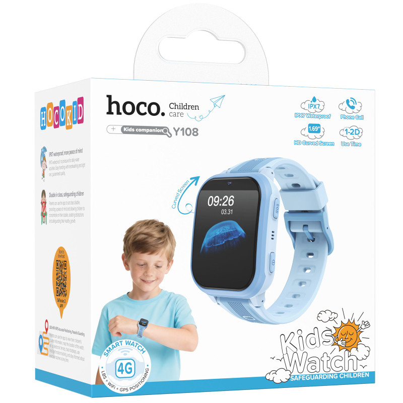 Дитячий cмарт-годинник Hoco Y108 4G with call function - Зображення 3