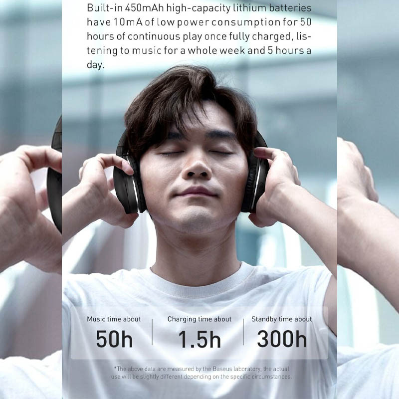Накладні бездротові навушники Baseus Encok Wireless headphone D02 Pro (NGTD01030) - Зображення 8