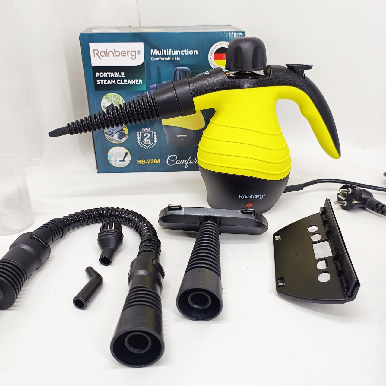 Ручний відпарювач Rainberg RB-2294 1000 Вт Yellow для очищення та дезінфекції поверхонь - Зображення 6