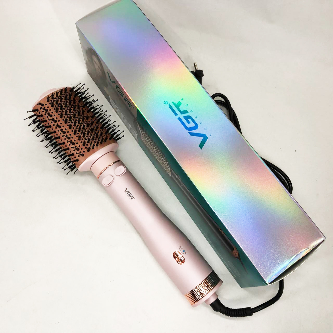 Електричний фен браш VGR V-494 800 Вт Pink для укладання волосся - Зображення 5