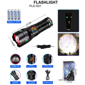 Ліхтар NIGHT VISION FLUORESCENCE G01-PM60-TG потужний кишеньковий