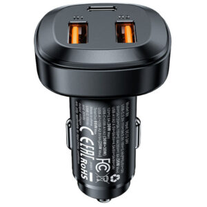Автомобільний зарядний пристрій Acefast B9 PD36W+QC4.0 total 66W (2USB-A/1C)