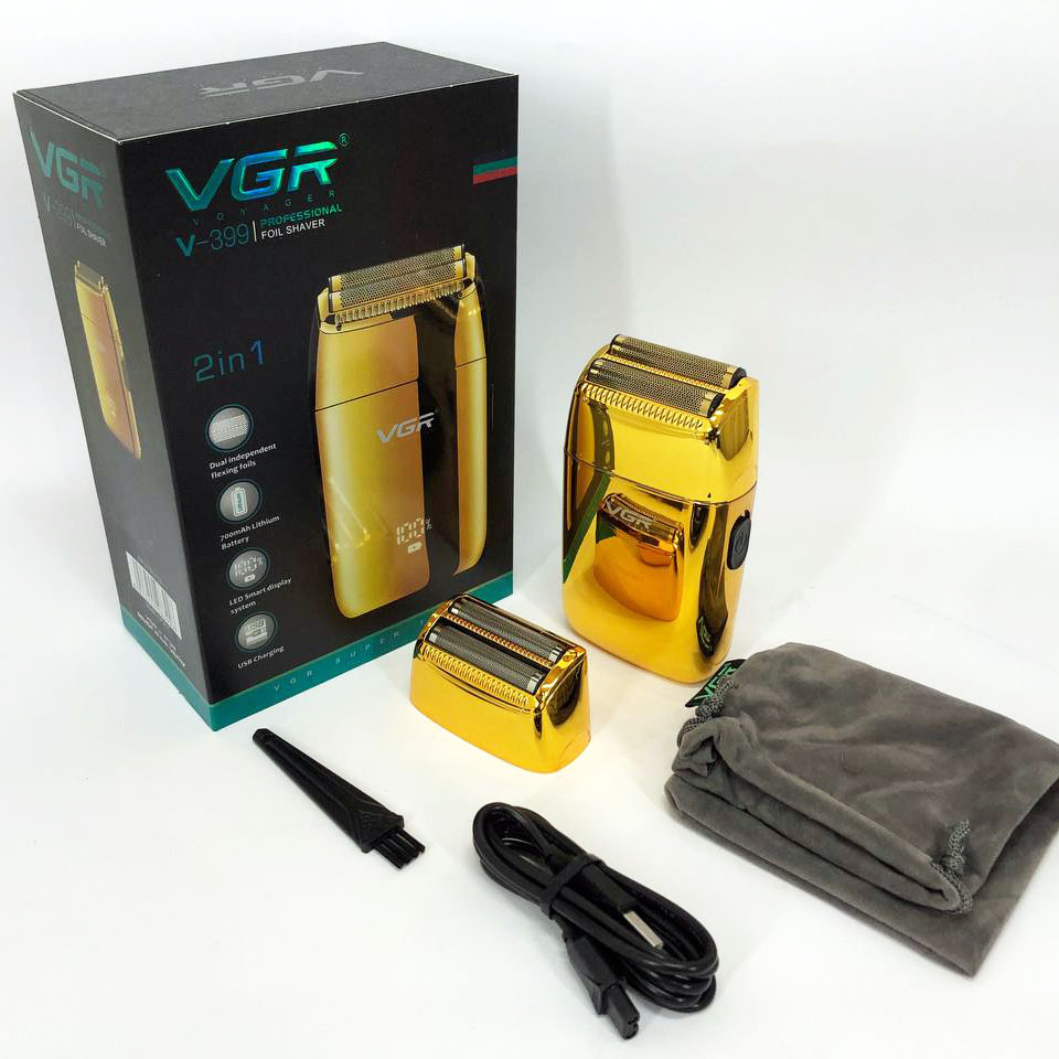 Бездротова бритва VGR V-399 GOLD для бороди та обличчя - Зображення 5