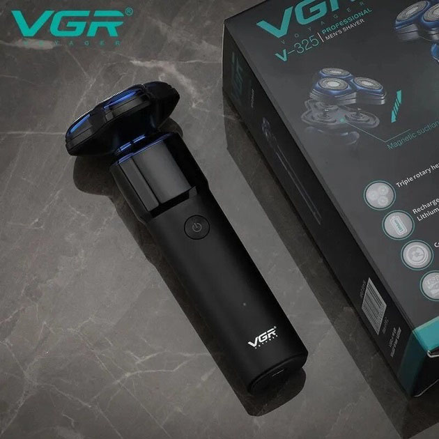 Електробритва VGR V-325 бездротова для гоління та вусів - Зображення 3