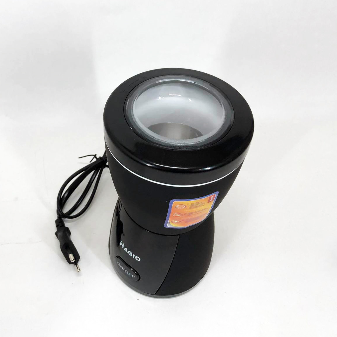 Кофемолка MAGIO MG-205 200 Вт, Кофемолка бытовая электрическая, Портативная кофемолка, Измельчитель кофе - Зображення 3