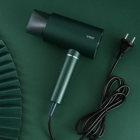 Фен для волосся VGR V-431 1600-1800 Вт з холодним повітрям Green - Зображення 2