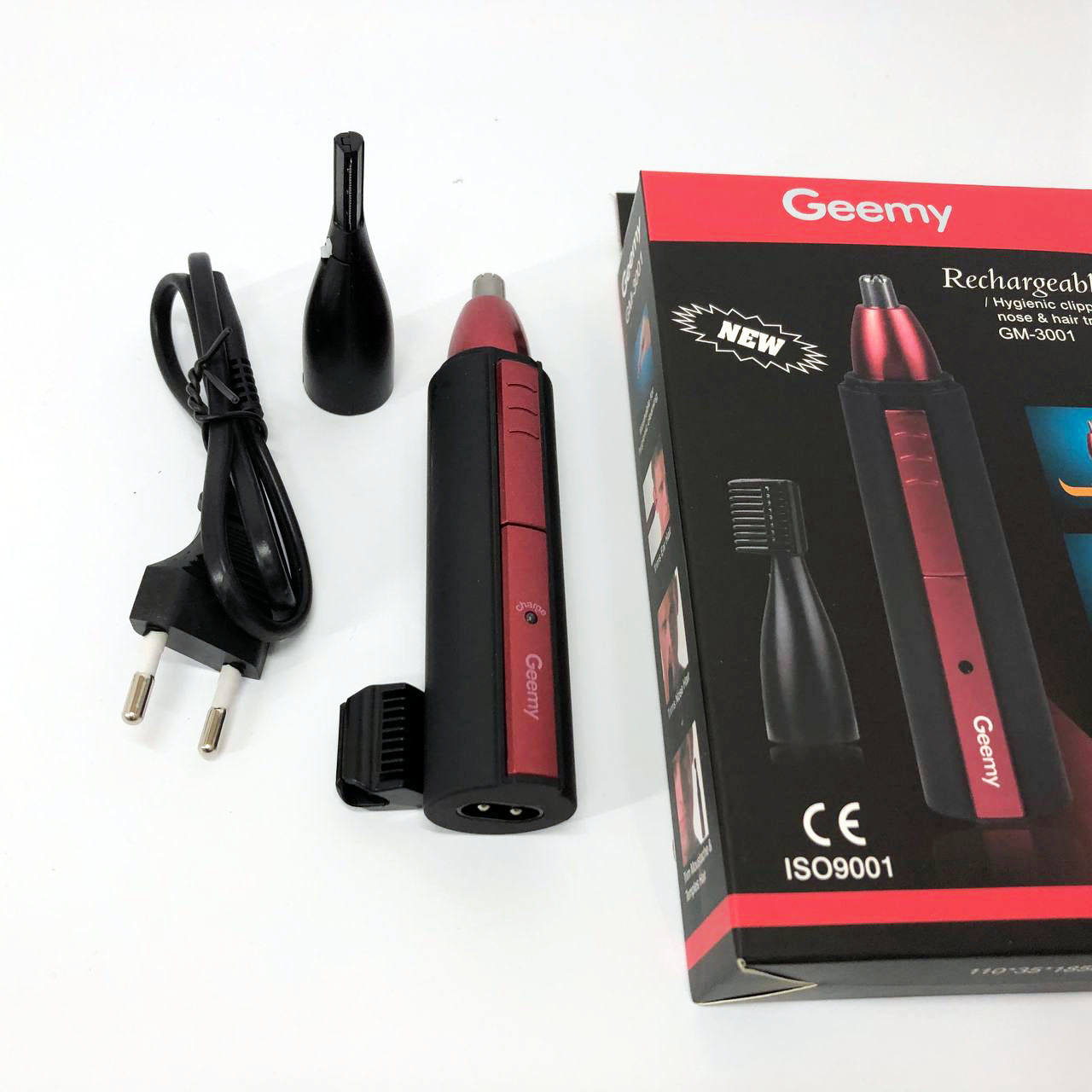 Триммер Gemei GM-3001 для носа и ушей, беспроводная электробритва, триммер для усов, триммер беспроводной - Зображення 7