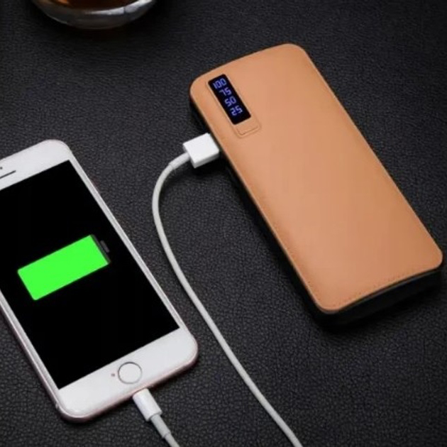 Портативний Павербанк 50000 мАч 3 USB Smart Tech білого кольору - Зображення 3