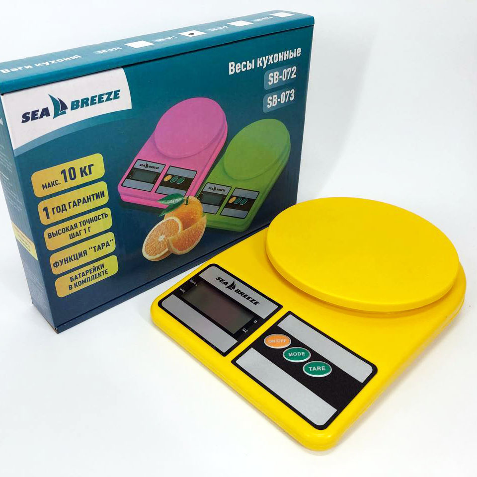 Кухонні ваги SeaBreeze SB-071 жовтого колору