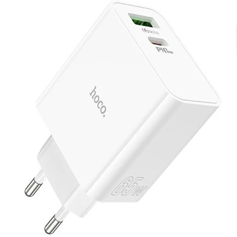 Мережевий зарядний пристрій Hoco C113A Awesome PD65W (1USB-A/1C) - Зображення 2