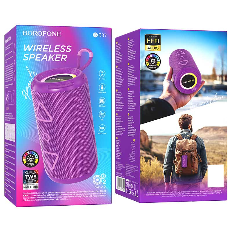 Bluetooth Колонка Borofone BR37 Noble sports - Зображення 3