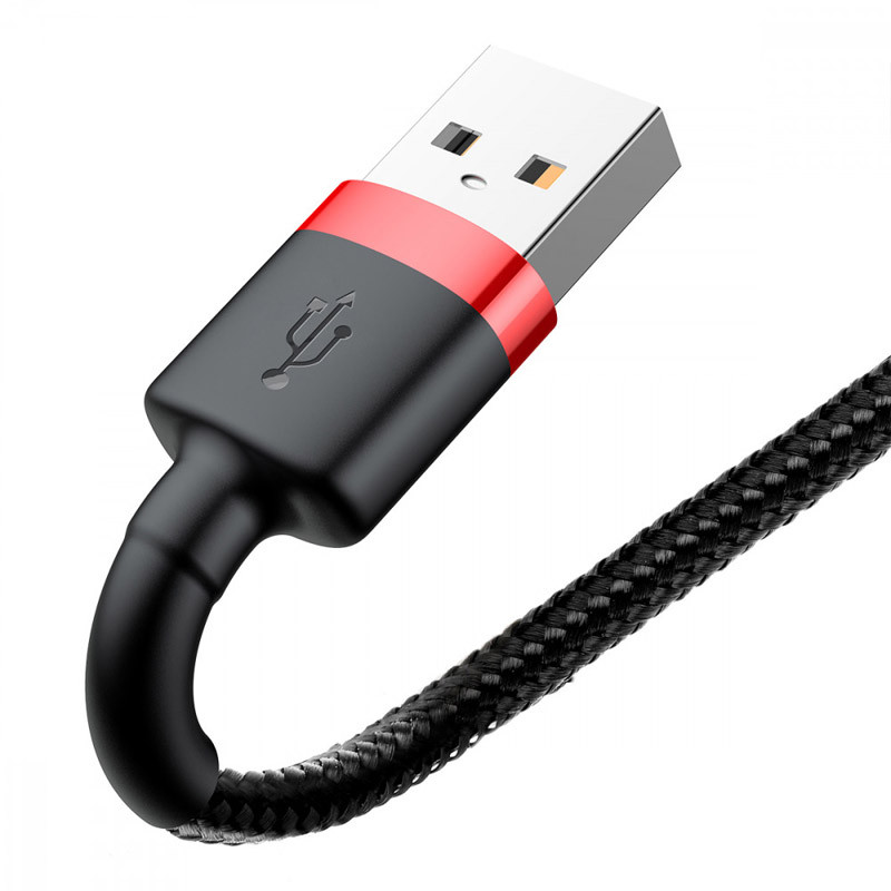 Дата кабель Baseus Cafule USB to Lightning 2.4A (1m) (CALKLF-B) - Зображення 2
