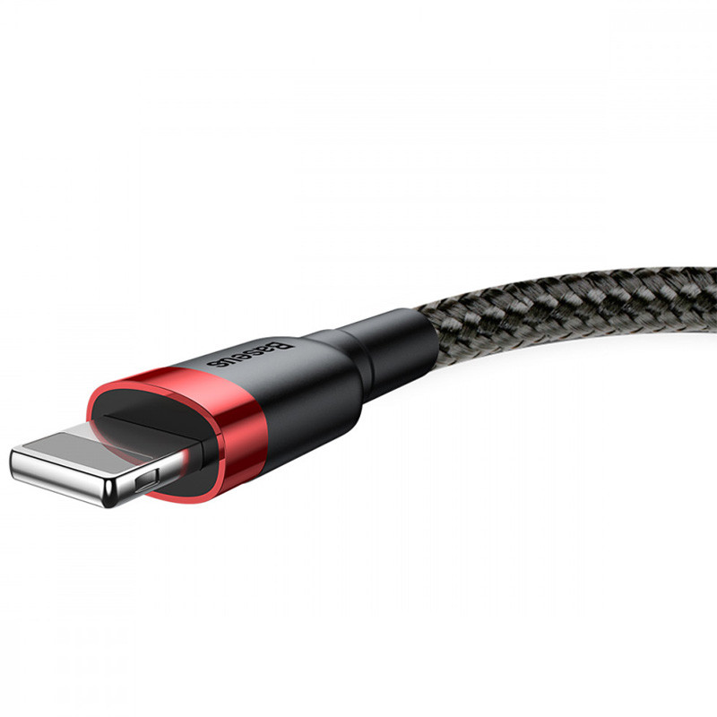 Дата кабель Baseus Cafule USB to Lightning 2.4A (1m) (CALKLF-B) - Зображення 3