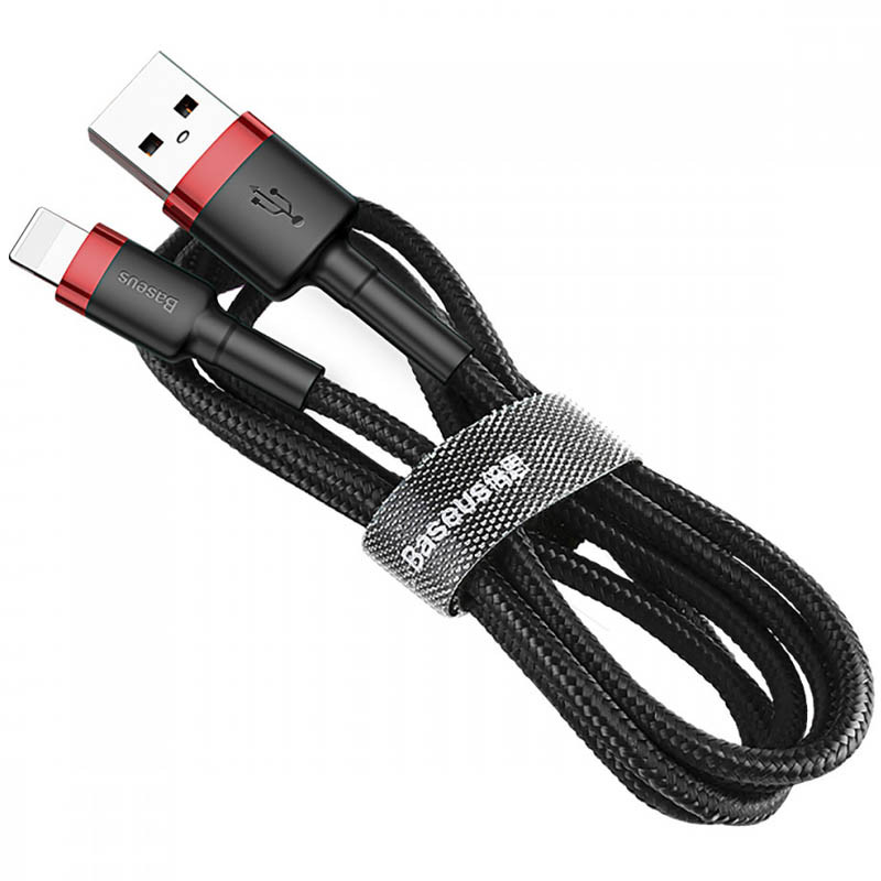 Дата кабель Baseus Cafule USB to Lightning 2.4A (1m) (CALKLF-B) - Зображення 4